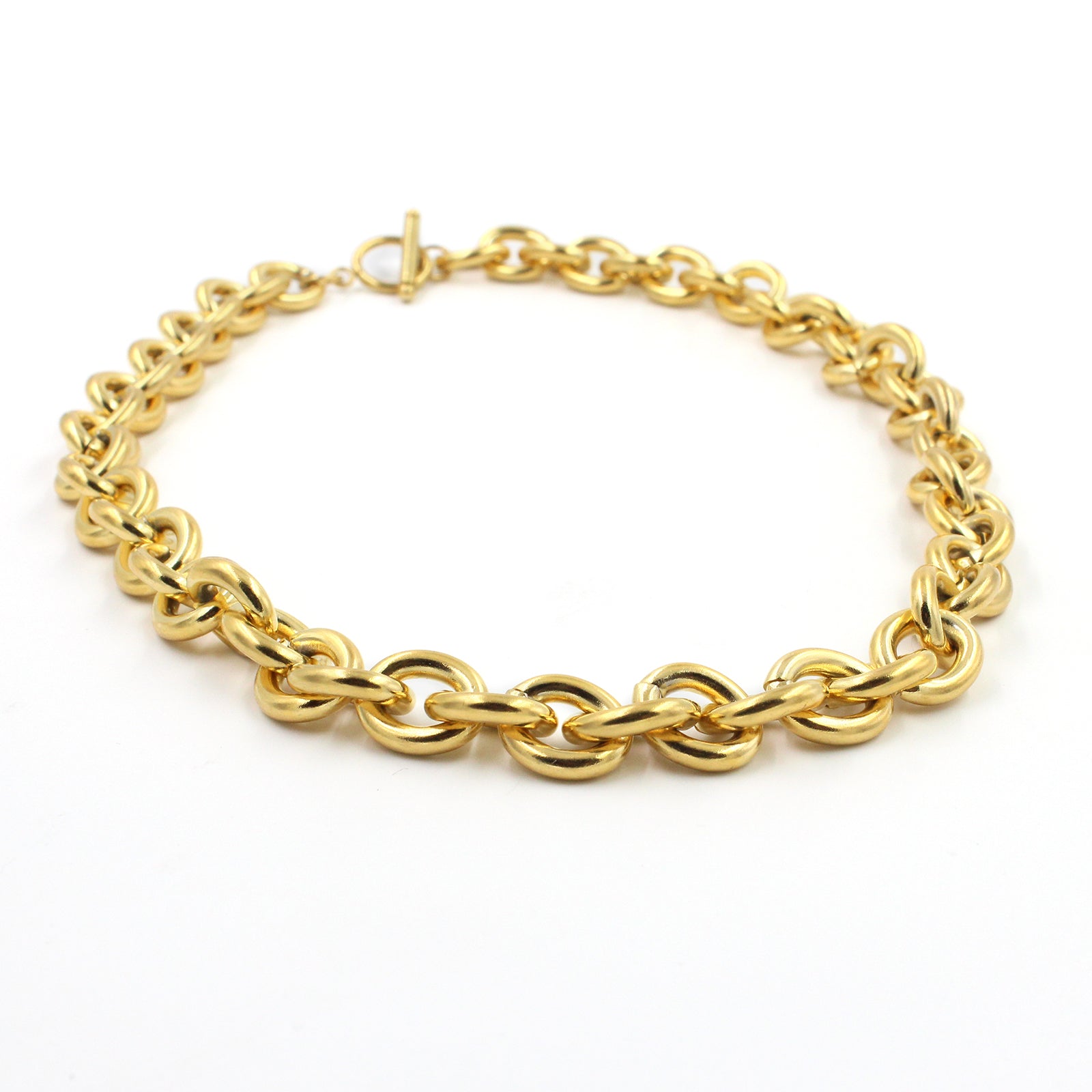 DG-20092201 Chunky Gold Stainless Steel Necklace
